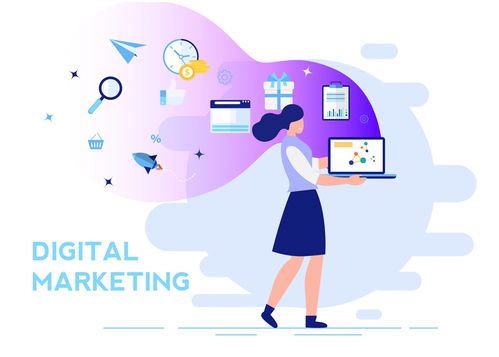 創意數字營銷女子插畫 賦能品牌，點亮數字文化新生態